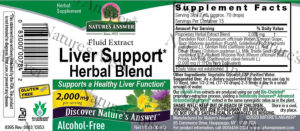 Liver Support Herbal Blend 2,000 mg Alco