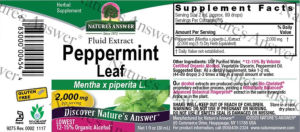 Peppermint Leaf Extract 2,000 mg