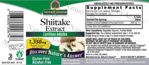 Shiitake Extract 1,350 mg Alcohol-Free
