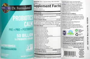 Probiotics Calm 50 Billion