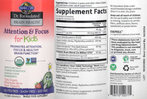 Attention & Focus for Kids Tasty Organic