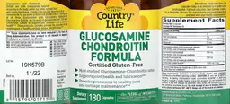 Label for Glucosamine Chondroitin Formula