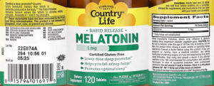 Melatonin 1 mg Rapid Release
