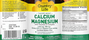 Calcium 1,000 mg Magnesium 500 mg with V