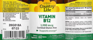 Vitamin B12 1,000 mcg