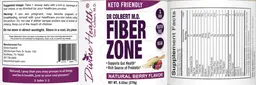 Label for Fiber Zone Natural Berry Flavor