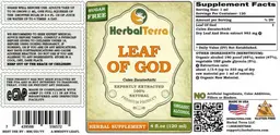 Label for Leaf of God