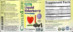 Label for Organic Liquid Elderberry