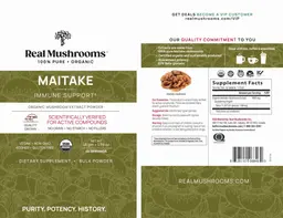 Label for Maitake Powder