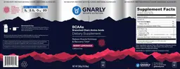 Label for BCAAs Caffeine Free Berry Lemonade