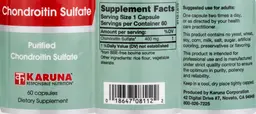 Label for Chondroitin Sulfate