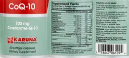 Label for CoQ-10 100 mg