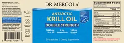 Label for Antarctic Krill Oil Double Strength