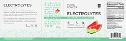 Label for Electrolytes Watermelon Cucumber