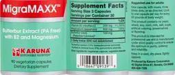 Label for MigraMAXX
