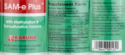 Label for SAM-e Plus