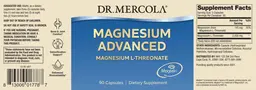 Label for Magnesium Advanced