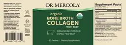 Label for Organic Bone Broth Collagen from Beef