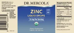 Label for Zinc Liquid Drops 15 mg
