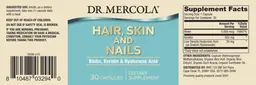 Label for Hair, Skin and Nails