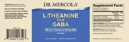 Label for L-Theanine 200 mg Plus Gaba 100 mg