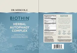 Label for Biothin Herbal Autophagy Complex