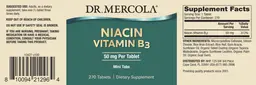 Label for Niacin Vitamin B3 50 mg