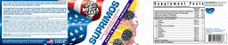 Label for Suprimos Back In Black Lemonade