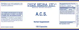 Label for A.C.S.
