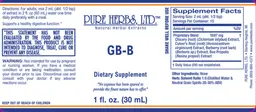 Label for GB-B
