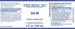 Label for GO-W