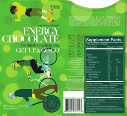 Label for Energy Chocolate Espresso Flavor