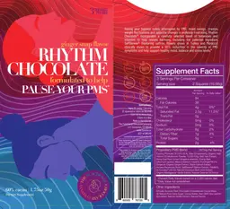Label for Rhythm Chocolate Ginger Snap Flavor