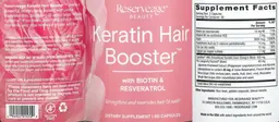 Label for Keratin Hair Booster