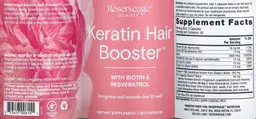 Label for Keratin Hair Booster