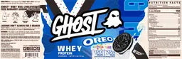 Label for Whey Protein Oreo Birthday Cake Flavor