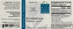 Label for Echinacea Alcohol-Free