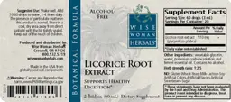 Label for Licorice Root Exrtact