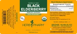 Label for Black Elderberry