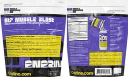 Label for ATP Muscle Blast Creamy Rich Berries