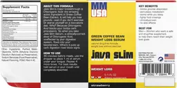 Label for Java Slim Strawberry