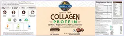 Label for Grass Fed Collagen Protein Fair Trade Chocolate