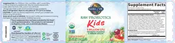 Label for Kids 5 Billion CFU