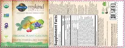 Label for Organic Plant Calcium