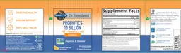 Label for Probiotics 10 Billion Gummies Orange Dream Flavor