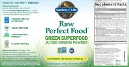 Label for Raw Perfect Food