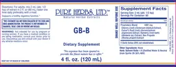 Label for GB-B