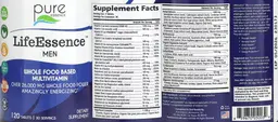 Label for LifeEssence Men