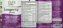 Label for Longevity Women