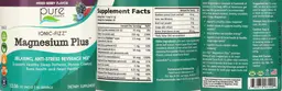 Label for Magnesium Plus Mixed Berry Flavor